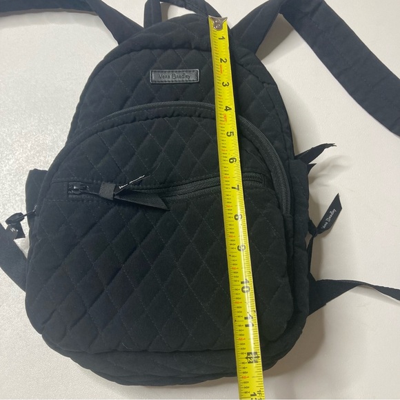Vera Bradley Black Quilted Compact Backpack - Picture 7 of 9